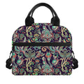 Retro Indian Paisley Pattern Print Insulated Lunch Bag