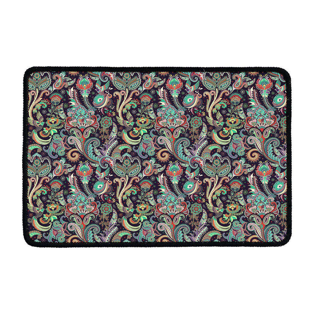 Retro Indian Paisley Pattern Print Kitchen Mat