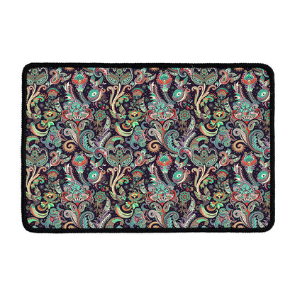 Retro Indian Paisley Pattern Print Kitchen Mat