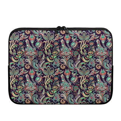 Retro Indian Paisley Pattern Print Laptop Sleeve