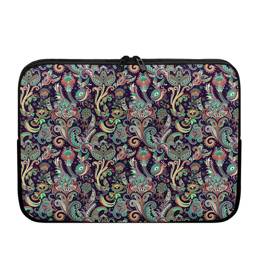 Retro Indian Paisley Pattern Print Laptop Sleeve