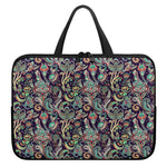 Retro Indian Paisley Pattern Print Laptop Sleeve With Handle