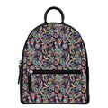 Retro Indian Paisley Pattern Print Leather Backpack
