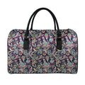 Retro Indian Paisley Pattern Print Leather Duffel Bag