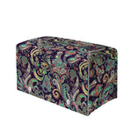 Retro Indian Paisley Pattern Print Leather Tissue Box Cover