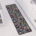 Retro Indian Paisley Pattern Print Long Kitchen Mat