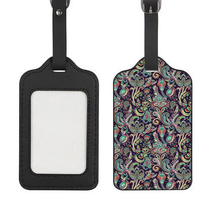 Retro Indian Paisley Pattern Print Luggage Tag