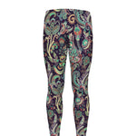 Retro Indian Paisley Pattern Print Men's leggings