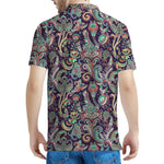 Retro Indian Paisley Pattern Print Men's Polo Shirt