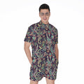 Retro Indian Paisley Pattern Print Men's Romper