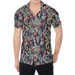 Retro Indian Paisley Pattern Print Men's Shirt
