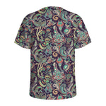 Retro Indian Paisley Pattern Print Men's Sports T-Shirt