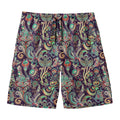 Retro Indian Paisley Pattern Print Men's Swim Trunks