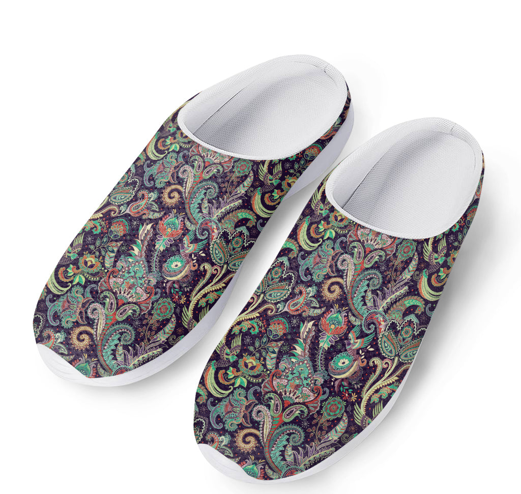 Retro Indian Paisley Pattern Print Mesh Casual Shoes