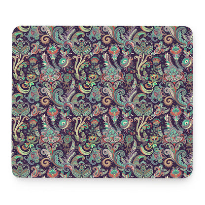 Retro Indian Paisley Pattern Print Mouse Pad