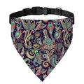 Retro Indian Paisley Pattern Print Over The Collar Dog Bandana