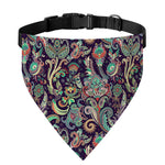 Retro Indian Paisley Pattern Print Over The Collar Dog Bandana