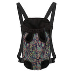 Retro Indian Paisley Pattern Print Pet Carrier Backpack