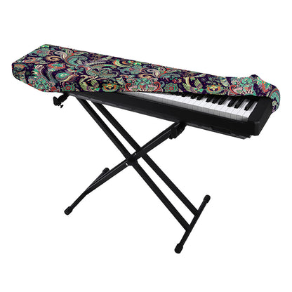 Retro Indian Paisley Pattern Print Piano Keyboard Cover
