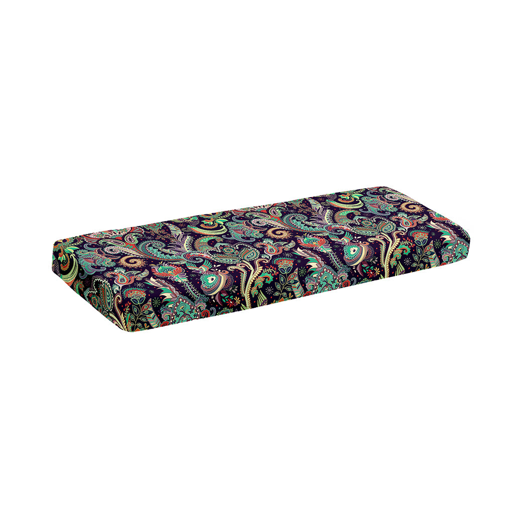 Retro Indian Paisley Pattern Print Piano Keyboard Cover