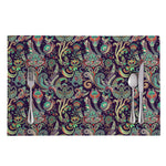 Retro Indian Paisley Pattern Print Placemat