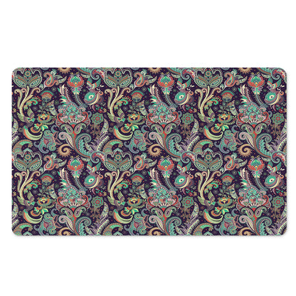 Retro Indian Paisley Pattern Print Polyester Doormat