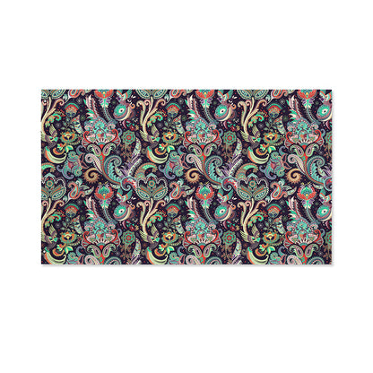 Retro Indian Paisley Pattern Print Polyester Flag
