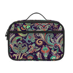 Retro Indian Paisley Pattern Print Portable Lunch Bag