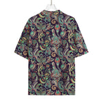 Retro Indian Paisley Pattern Print Rayon Hawaiian Shirt