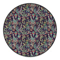 Retro Indian Paisley Pattern Print Round Floor Mat