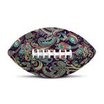 Retro Indian Paisley Pattern Print Rugby Ball