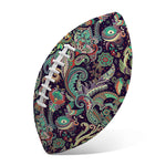 Retro Indian Paisley Pattern Print Rugby Ball