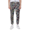 Retro Indian Paisley Pattern Print Joggers