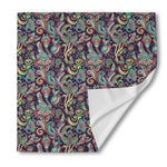 Retro Indian Paisley Pattern Print Silk Bandana