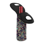 Retro Indian Paisley Pattern Print Single Neoprene Wine Tote