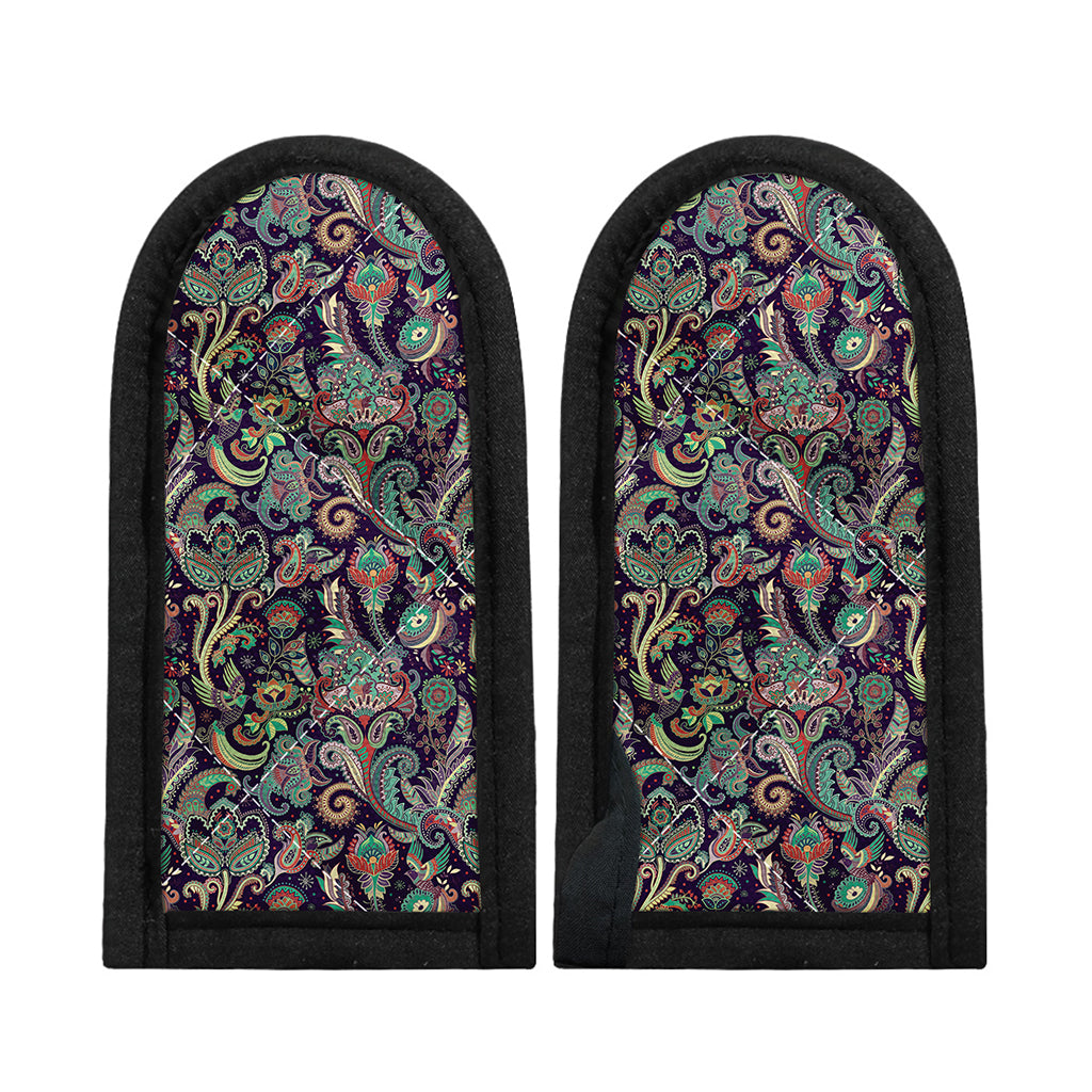 Retro Indian Paisley Pattern Print Skillet Handle Cover