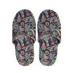 Retro Indian Paisley Pattern Print Slippers