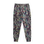 Retro Indian Paisley Pattern Print Sweatpants