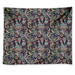 Retro Indian Paisley Pattern Print Tapestry