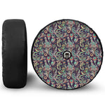 Retro Indian Paisley Pattern Print Tire Cover With Camera Hole