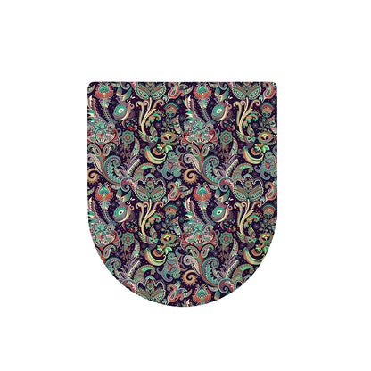 Retro Indian Paisley Pattern Print Toilet Lid Cover