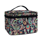Retro Indian Paisley Pattern Print Travel Makeup Bag