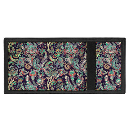 Retro Indian Paisley Pattern Print Trifold Wallet
