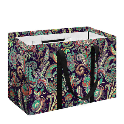 Retro Indian Paisley Pattern Print Utility Tote Bag