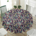 Retro Indian Paisley Pattern Print Waterproof Round Tablecloth