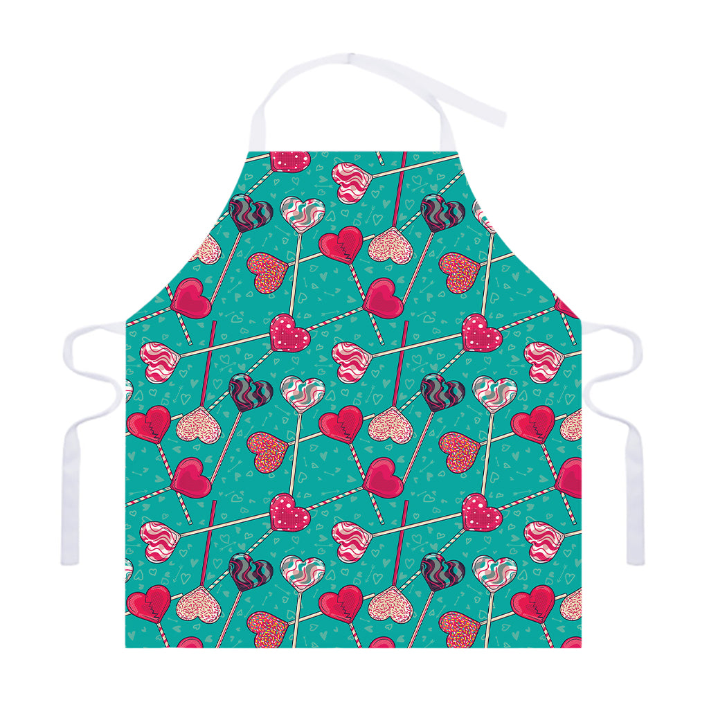 Retro Lollipop Pattern Print Adjustable Apron