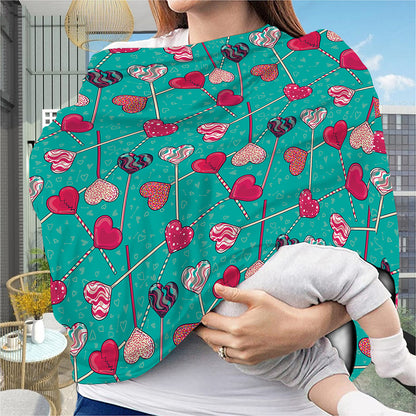 Retro Lollipop Pattern Print Baby Seat Cover