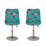 Retro Lollipop Pattern Print Bar Stool Covers