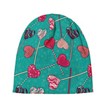 Retro Lollipop Pattern Print Beanie