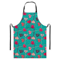 Retro Lollipop Pattern Print Bib Apron With Pocket